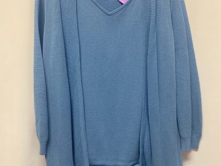 Blue Sweater 2pc Chicos, Size L For Discount