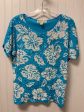 Blue & White Top Short Sleeve Michael By Michael Kors, Size S Discount