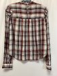 Plaid Pattern Top Long Sleeve Loft, Size S Hot on Sale