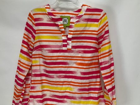 Striped Pattern Top Long Sleeve Elizabeth Mckay, Size 6 Online Sale