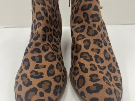 Animal Print Boots Ankle Heels Old Navy, Size 8 Online Hot Sale