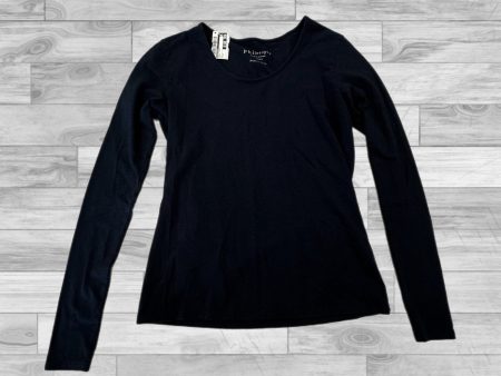 Black Top Long Sleeve Basic Philosophy, Size S Hot on Sale