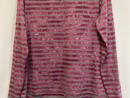 Pink Top Long Sleeve St Johns Bay, Size Petite L Online now