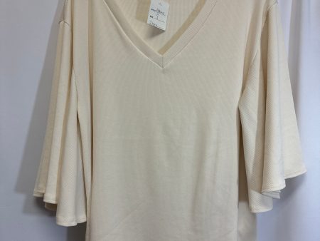 Cream Top 3 4 Sleeve Clothes Mentor, Size S Sale