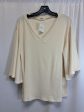 Cream Top 3 4 Sleeve Clothes Mentor, Size S Sale