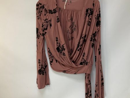 Pink Top Long Sleeve Free People, Size S on Sale