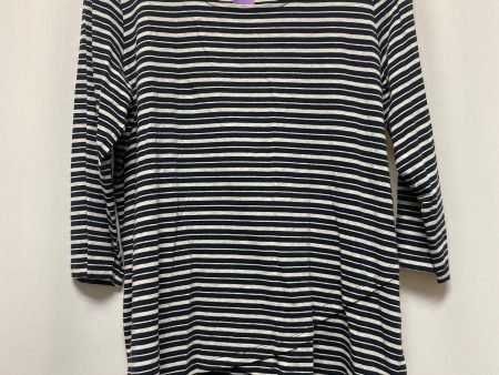 Navy Top Long Sleeve Christopher And Banks, Size L Supply