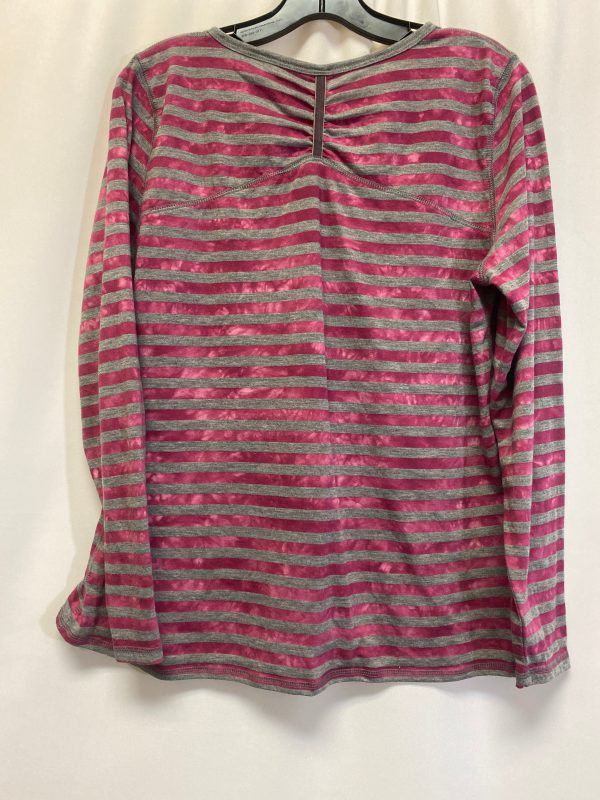 Pink Top Long Sleeve St Johns Bay, Size Petite L Online now