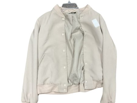 Beige Jacket Moto Cma, Size L on Sale