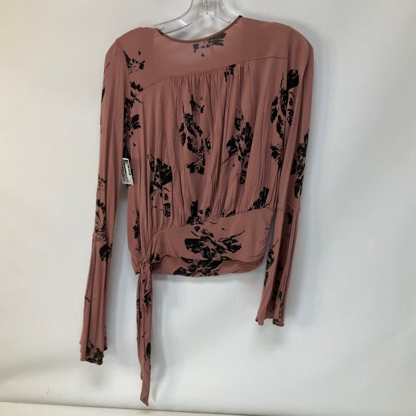 Pink Top Long Sleeve Free People, Size S on Sale