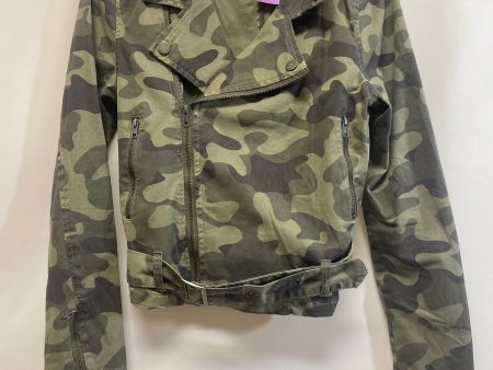 Camouflage Print Jacket Moto Miami, Size M Supply