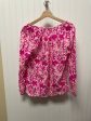 Pink & White Top Long Sleeve Designer Lilly Pulitzer, Size S Online Hot Sale