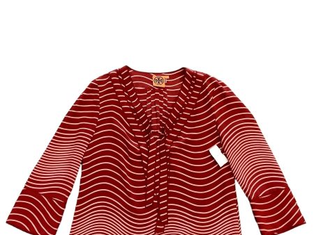 Red Top Long Sleeve Tory Burch, Size 4 on Sale