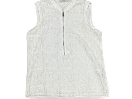 White Top Sleeveless Calvin Klein, Size M For Cheap