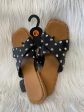 Black & Brown Sandals Flats Nicole By Nicole Miller, Size 8.5 For Cheap