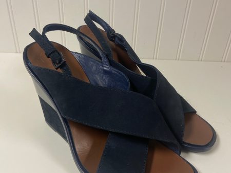 Navy Sandals Designer Tory Burch, Size 8.5 Hot on Sale