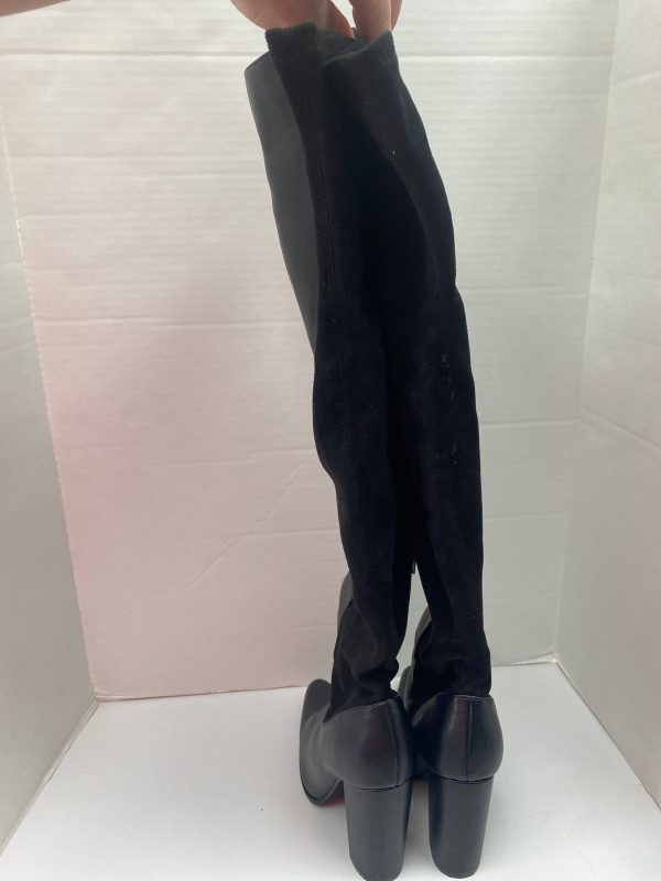 Black Boots Over-the-knee Heels Nine West, Size 10.5 Online now