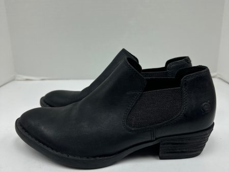 Blue Boots Ankle Heels Born, Size 6.5 Hot on Sale