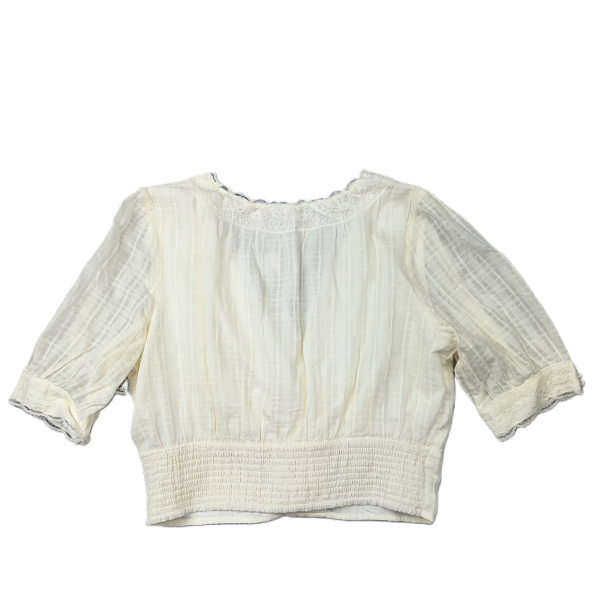 Cream Top 3 4 Sleeve By American Eagle, Size: L For Discount