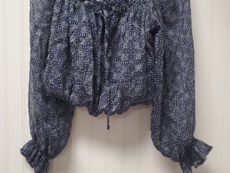 Navy Top Long Sleeve Blu Pepper, Size L Sale