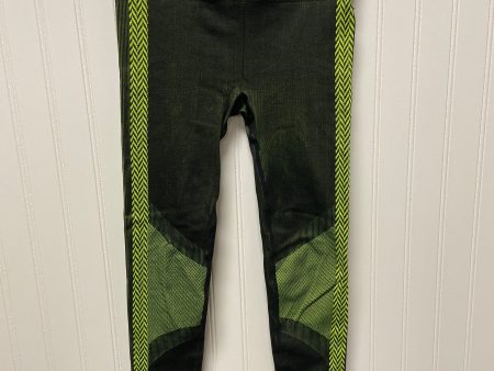 Black & Green Athletic Leggings Fabletics, Size S For Discount