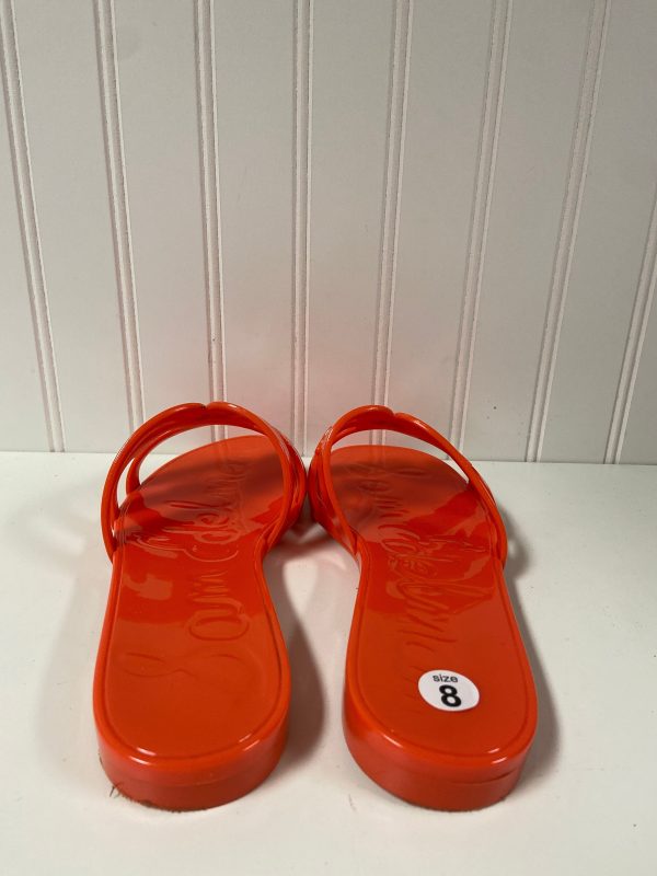 Orange Sandals Flats Sam Edelman, Size 8 Online