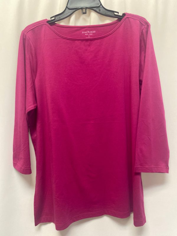 Purple Top Long Sleeve Isaac Mizrahi, Size Xl Supply