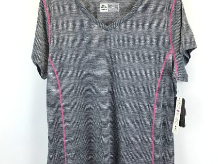 Black & Pink Athletic Top Short Sleeve Rbx, Size 1x on Sale