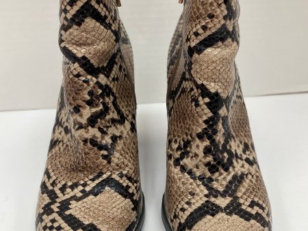 Animal Print Boots Ankle Heels New Look, Size 5 Hot on Sale