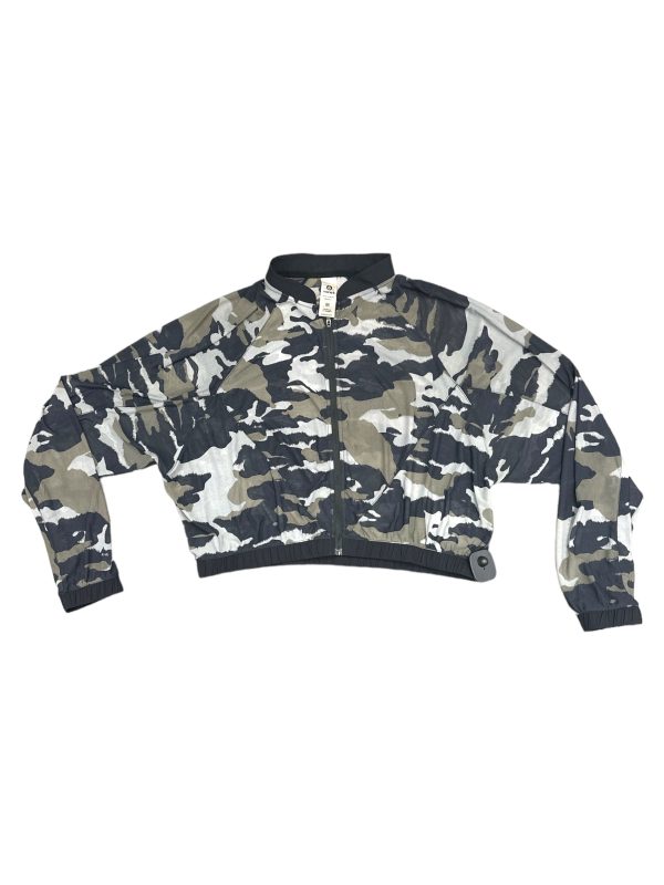 Camouflage Print Athletic Jacket Mono B, Size M Online Hot Sale