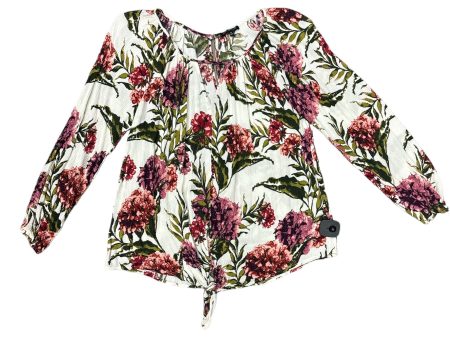 Floral Print Top Long Sleeve Staccato, Size M Online