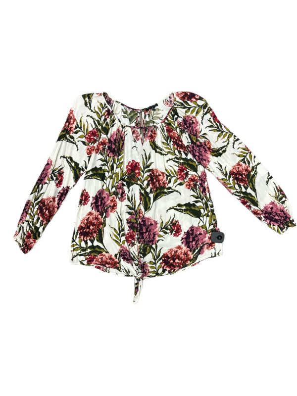 Floral Print Top Long Sleeve Staccato, Size M Online