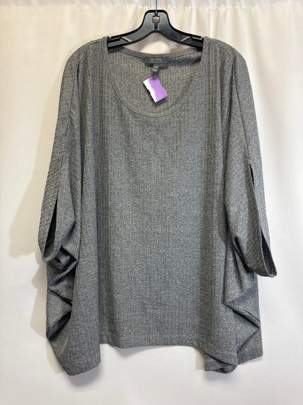 Grey Top 3 4 Sleeve Lisa Rinna, Size 3x Fashion