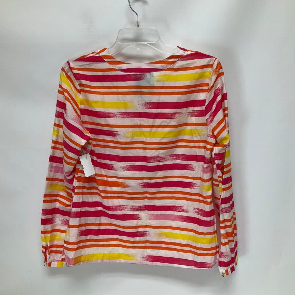 Striped Pattern Top Long Sleeve Elizabeth Mckay, Size 6 Online Sale