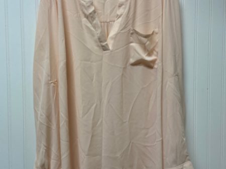 Peach Top Long Sleeve Ava & Viv, Size 3x Online Sale