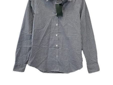 Checkered Pattern Top Long Sleeve Ralph Lauren, Size S For Sale