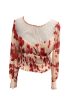 Floral Print Top Long Sleeve Free People, Size S For Cheap