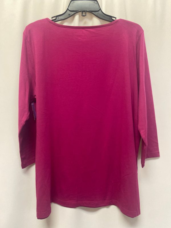 Purple Top Long Sleeve Isaac Mizrahi, Size Xl Supply