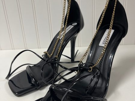 Black Sandals Heels Stiletto Steve Madden, Size 7.5 For Discount