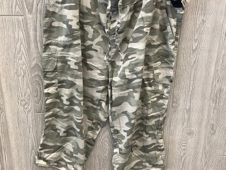 Camouflage Print Capris Woman Within, Size 20w For Sale