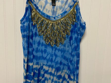 Blue & White Swimwear Cover-up Inc, Size 1x Supply