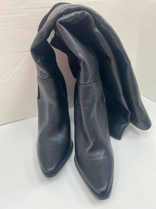 Black Boots Over-the-knee Heels Nine West, Size 10.5 Online now