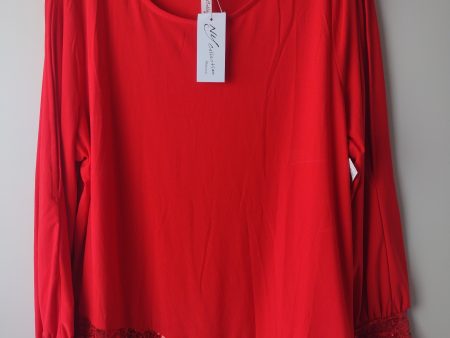 Top Long Sleeve By Ny Collection  Size: 1x For Cheap