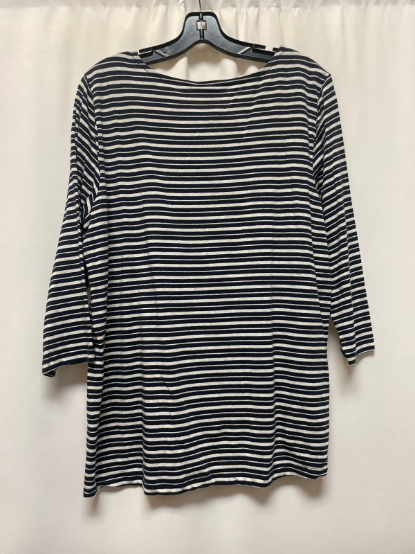 Navy Top Long Sleeve Christopher And Banks, Size L Supply