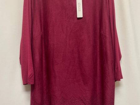 Mauve Top Long Sleeve Chicos, Size Xl Hot on Sale