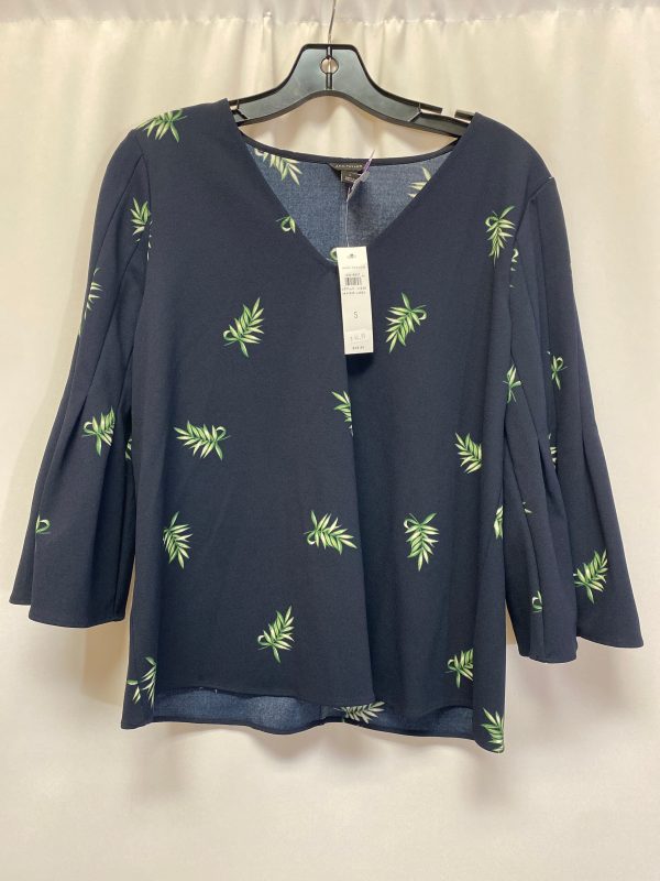 Navy Top 3 4 Sleeve Ann Taylor, Size S Discount