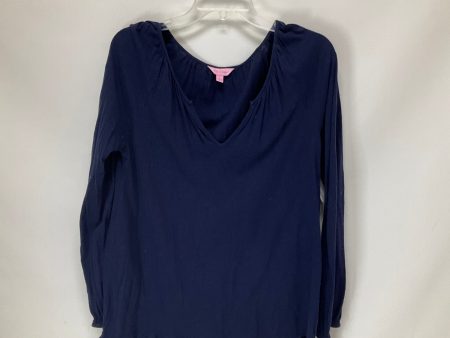 Navy Top Long Sleeve Lilly Pulitzer, Size S on Sale