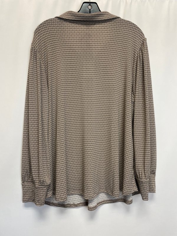 Top Long Sleeve By Adrianna Papell  Size: 1x Online now