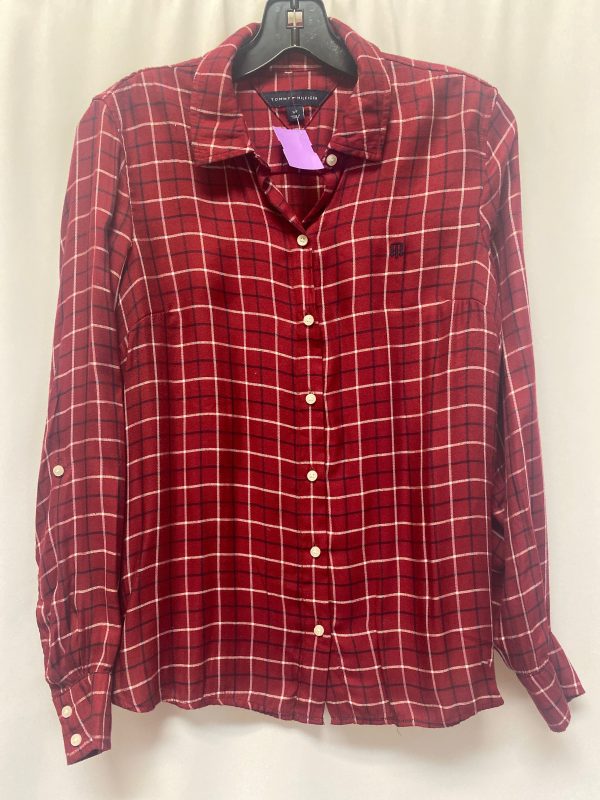 Red Top Long Sleeve Tommy Hilfiger, Size S Fashion