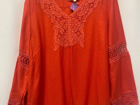 Pink Top Long Sleeve Lucy And Laurel, Size 1x Fashion